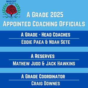 Mascot Juniors RLFC are pleased to announce our A Grade and A Reserves Coaches for 2025.

🤝 A Grade: Eddie Paea and Noah Sete

🤝 A Reserves:  Mathew Judd and Jack Hawkins

🤝 A Grade Coordinator:  Craig Downes

Congratulations to everyone appointed and the club wishes you all the best for season 2025.
 
The squads will have some initial training sessions in December which we will communicate via our website and social media.